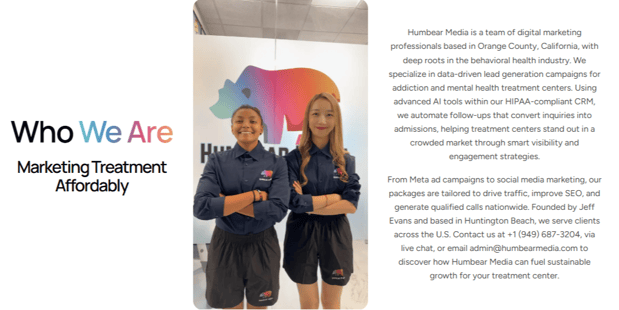 Images Humbear Media Addiction Marketing Rehab Lead Generation - Orange County