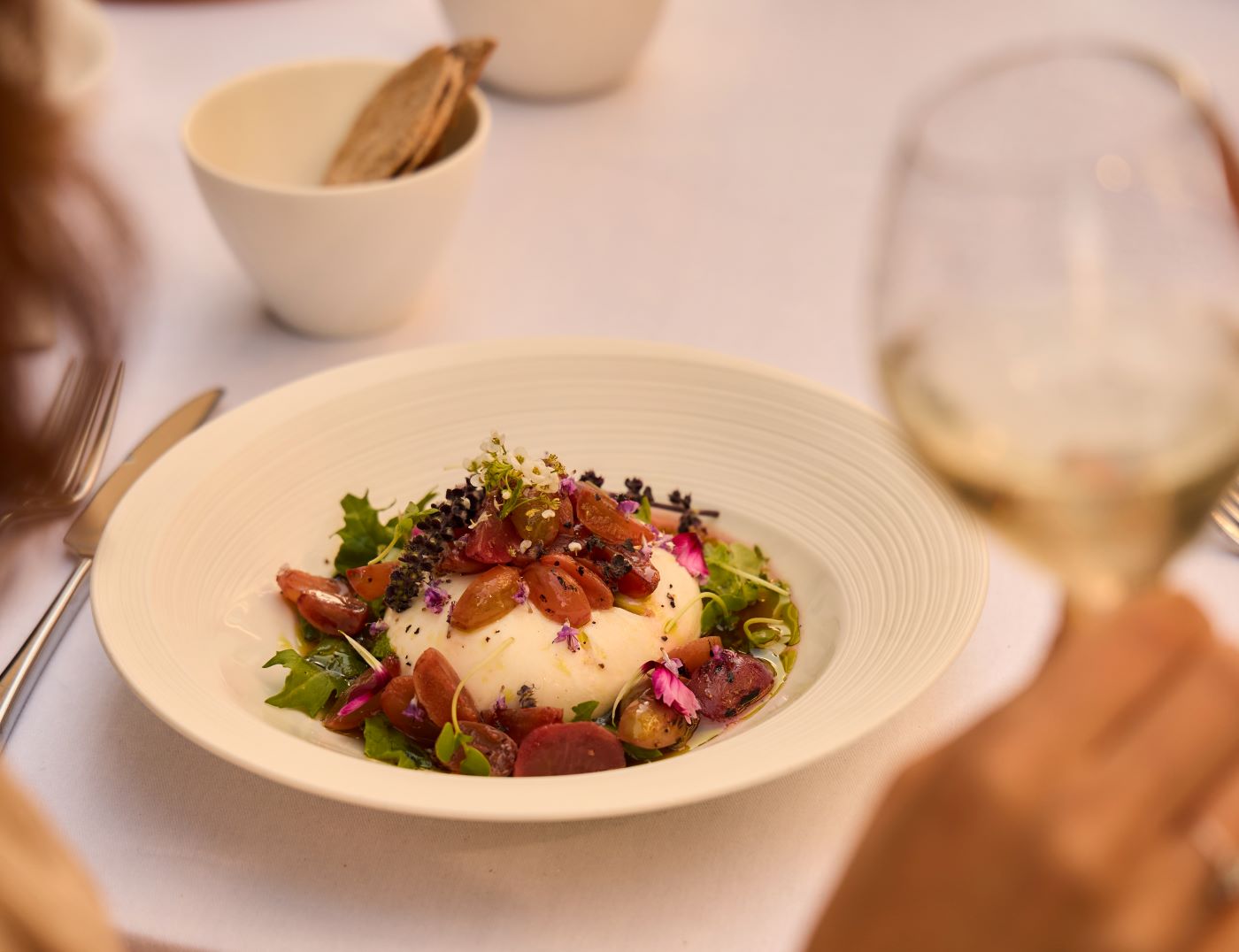Whitcomb's - Burrata & Grapes