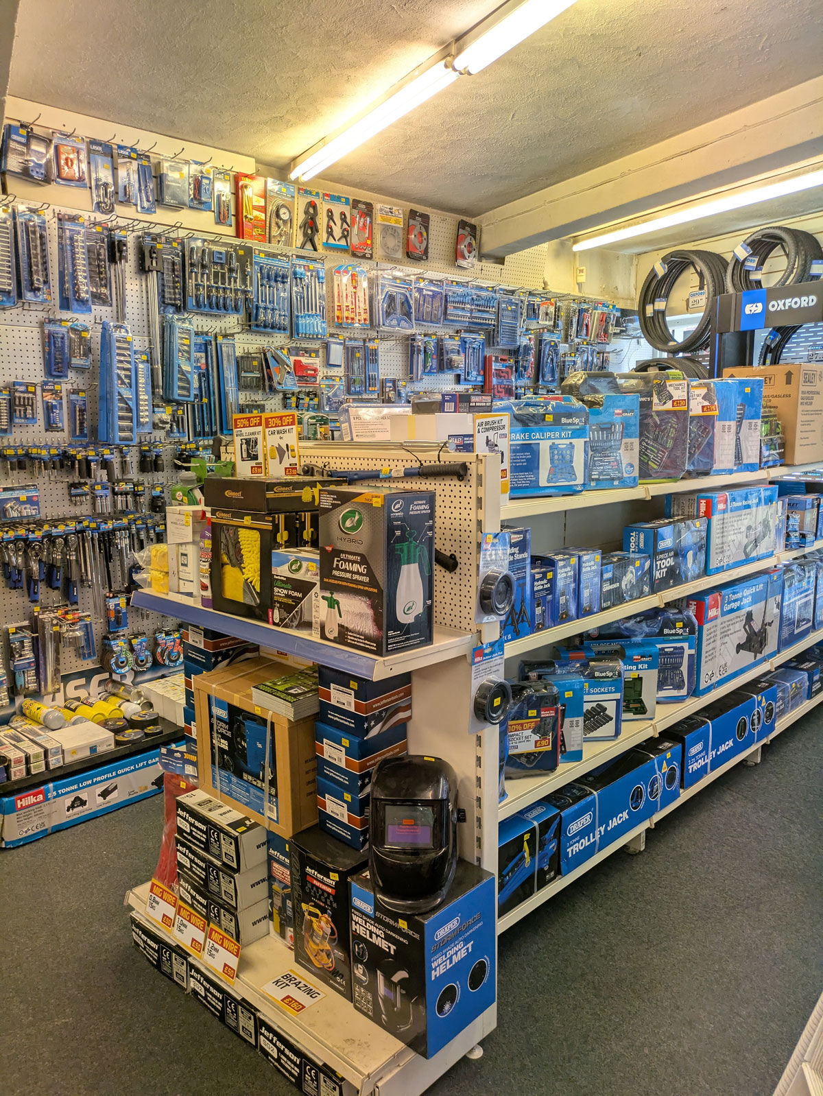 A photograph of inside Wilco Motor Spares, The Jamb, Corby