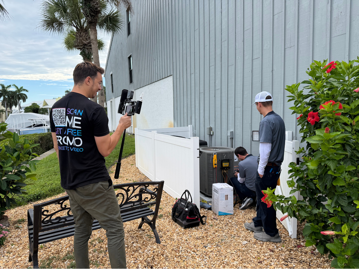 Your best marketing is already happening on the job site. We capture it while your techs work so nothing slows down.