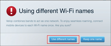 Using different WiFi names