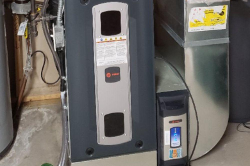 Pictured here is a Maple Grove furnace that replaced an old one that had started malfunctioning. Depending on what your home's needs are, we give you options to improve the efficiency and air quality of your system.