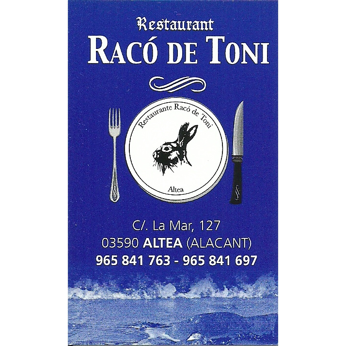 Restaurante Mesón Racó De Toni Logo