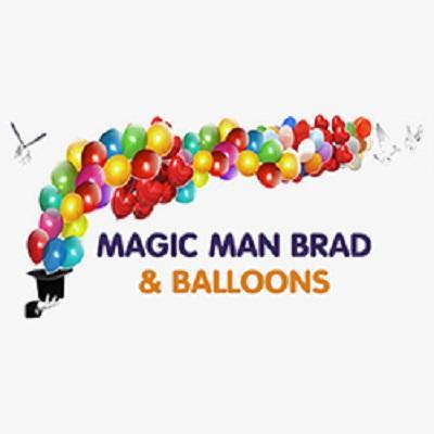 Magic Man Brad & Balloons Logo