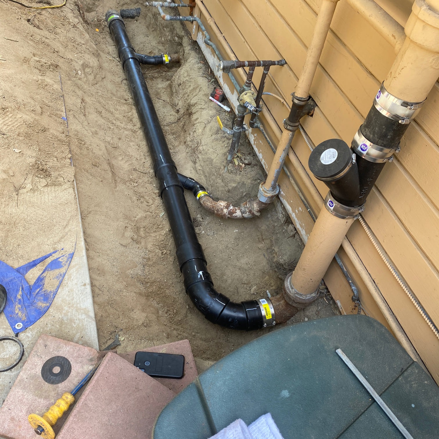 Sewer line repair.