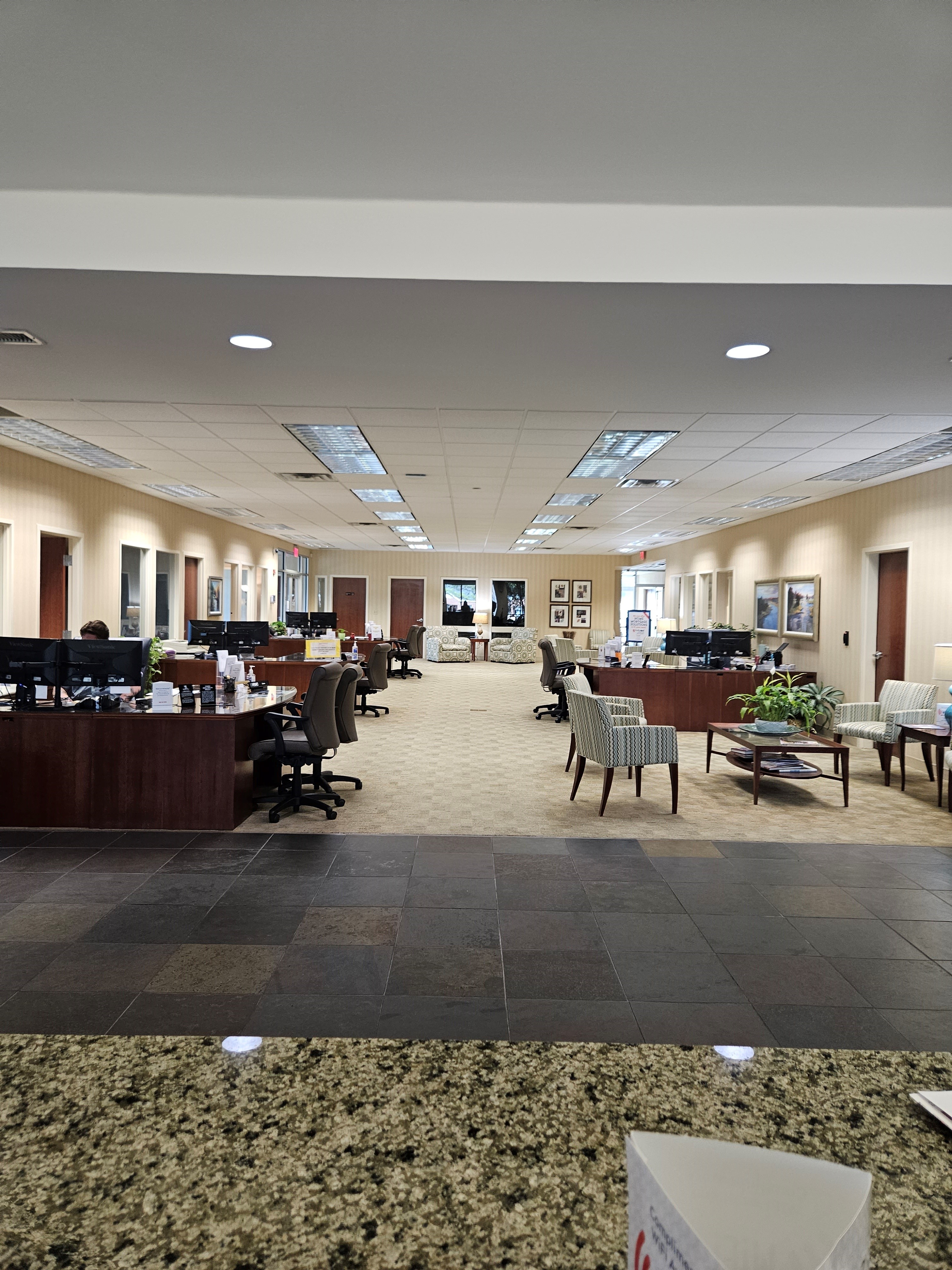 First United Bank - Pottsboro - interior community bank area