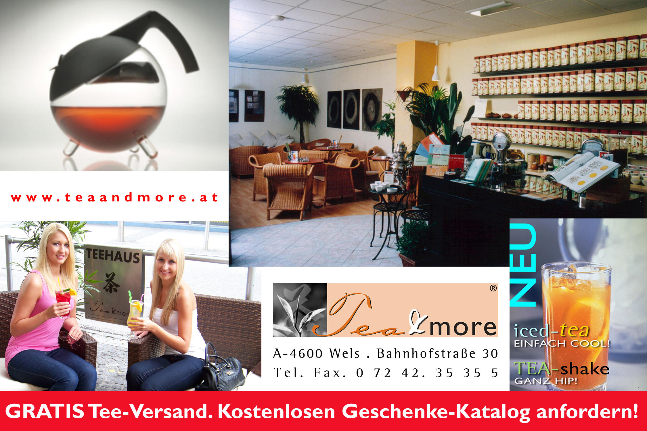 TEEHAUS Tea & more Tee Onlineshop, Bahnhofstraße 30 in Wels