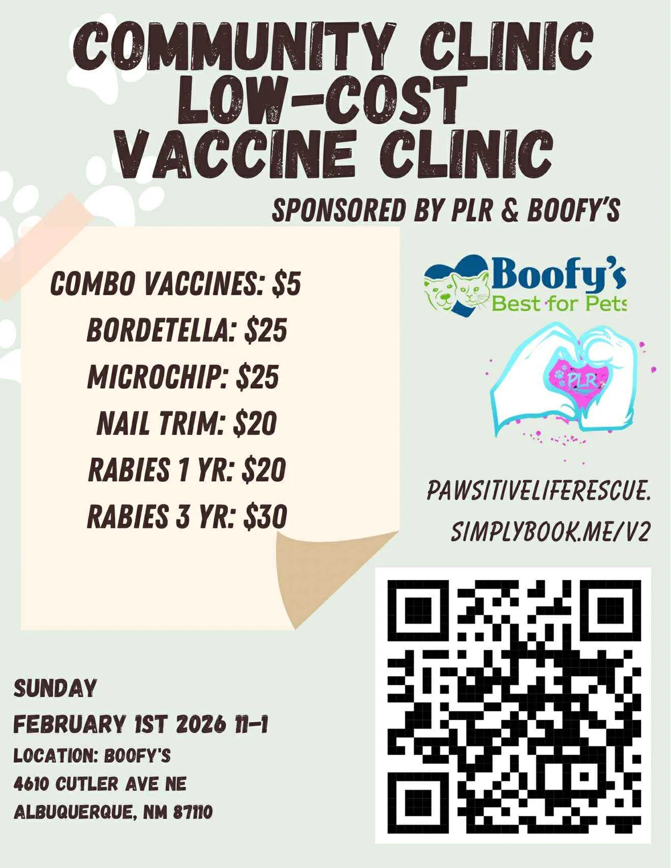Image of Local Pet Event Low-Cost Vaccine Clinic for Pets (Cutler store) Nearby