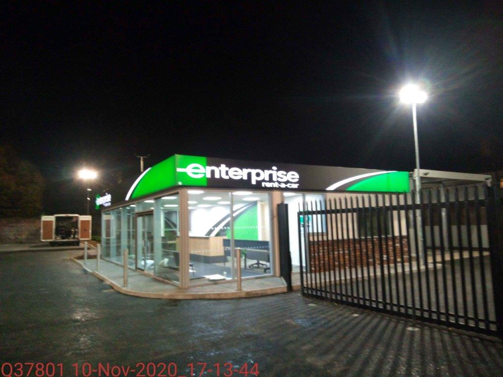 Enterprise Leigh Branch at night Enterprise Car & Van Hire - Leigh Leigh 01942 294127