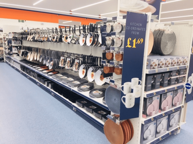 B&M's brand new store in Portsmouth stocks an extensive range of kitchen essentials, from cookware and utensils to placemats, dinnerware and glassware.