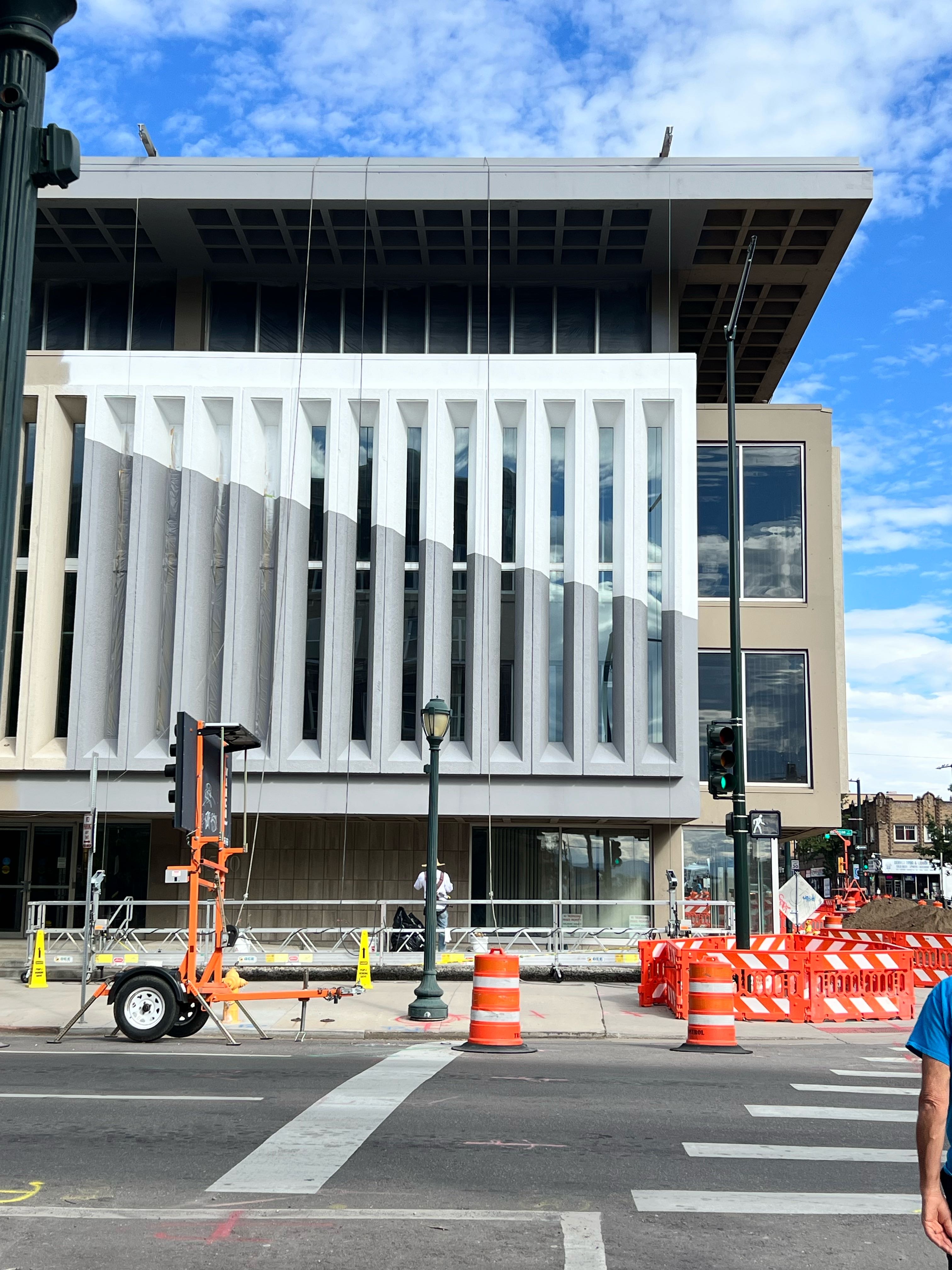 Commercial facade painting