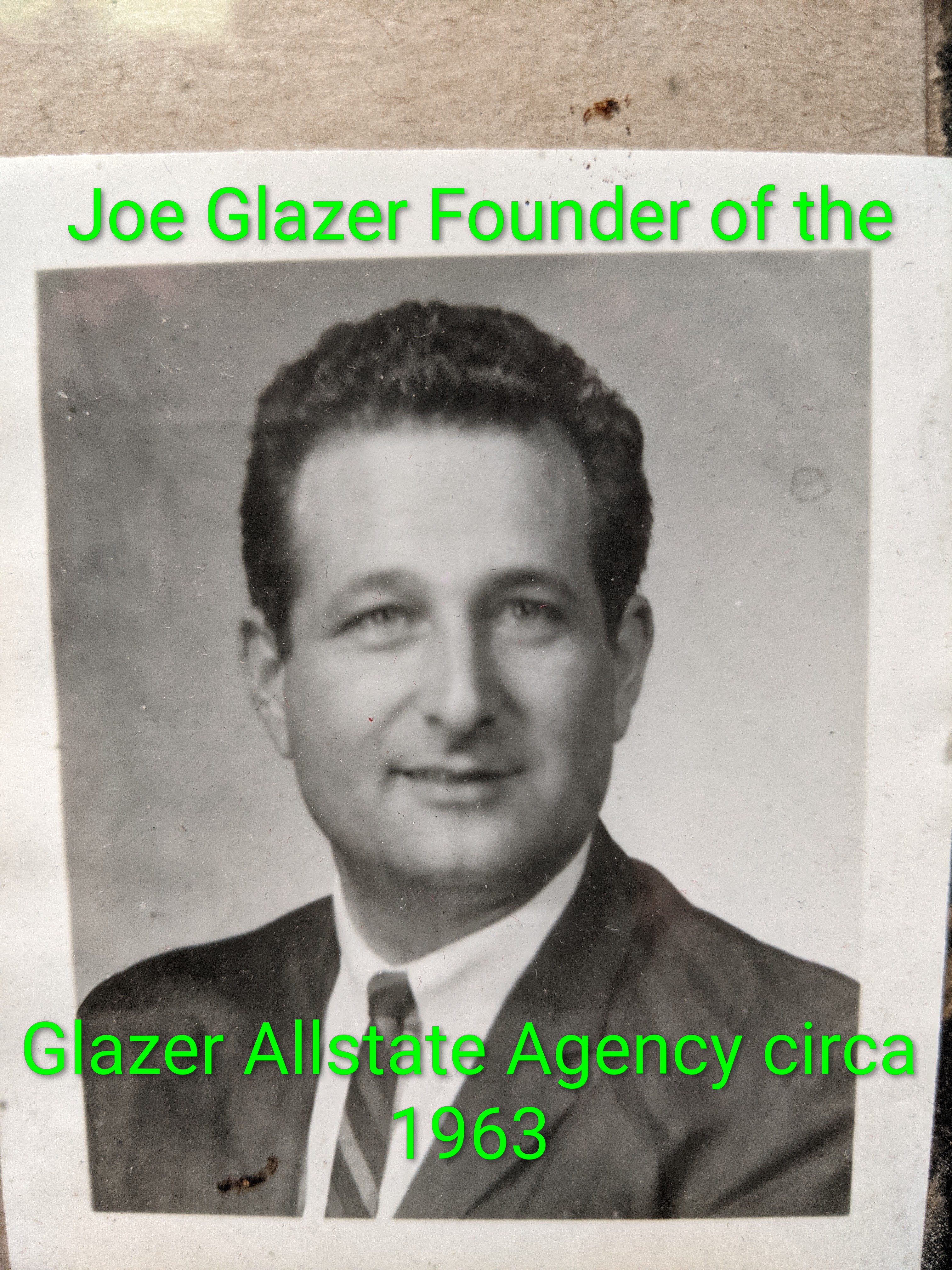 Joe Glazer Circa 1969