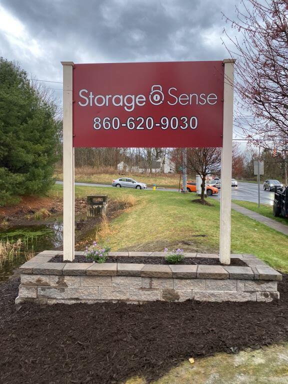 Exterior Signage at Storage Sense in Southington