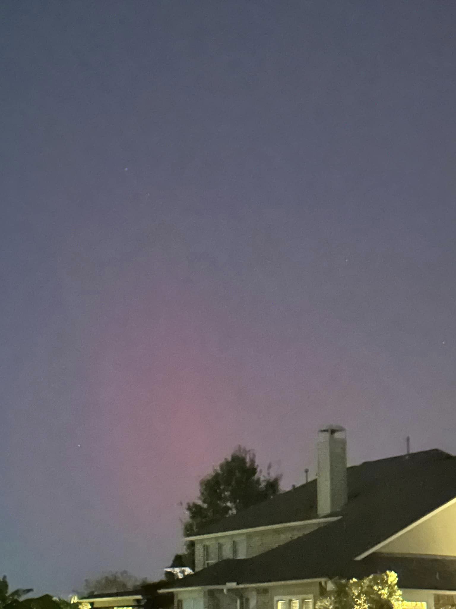 Not very often, you get to walk out into your backyard and see the Aurora Borealis in Cypress, Texas!