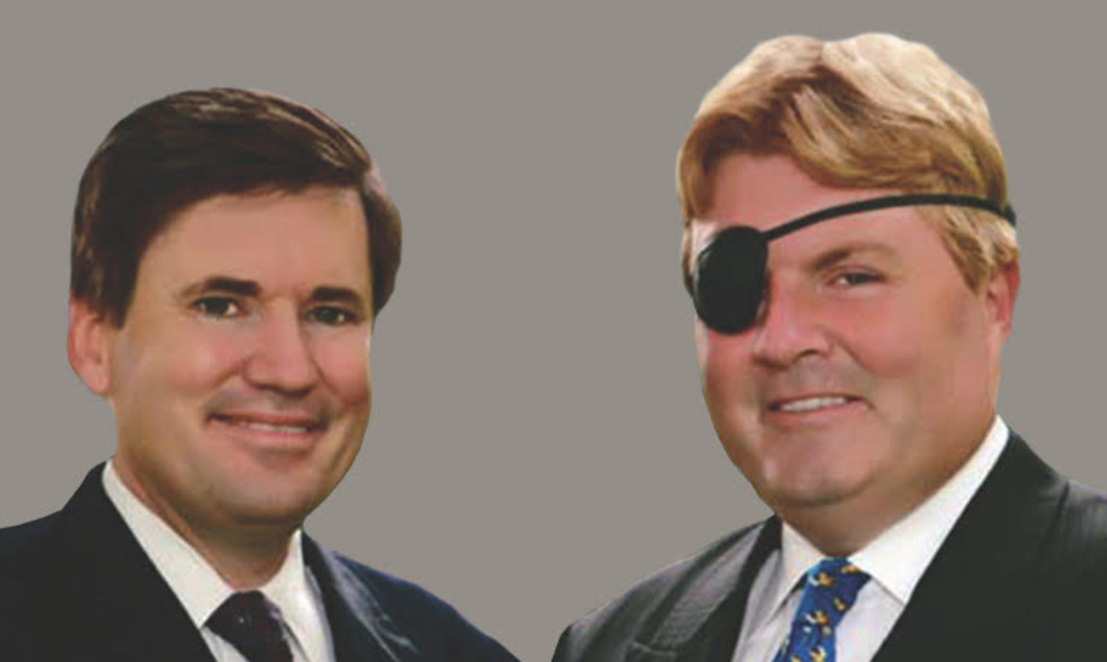 Why does the Brown And Brown Lawyer Wear An Eye Patch
