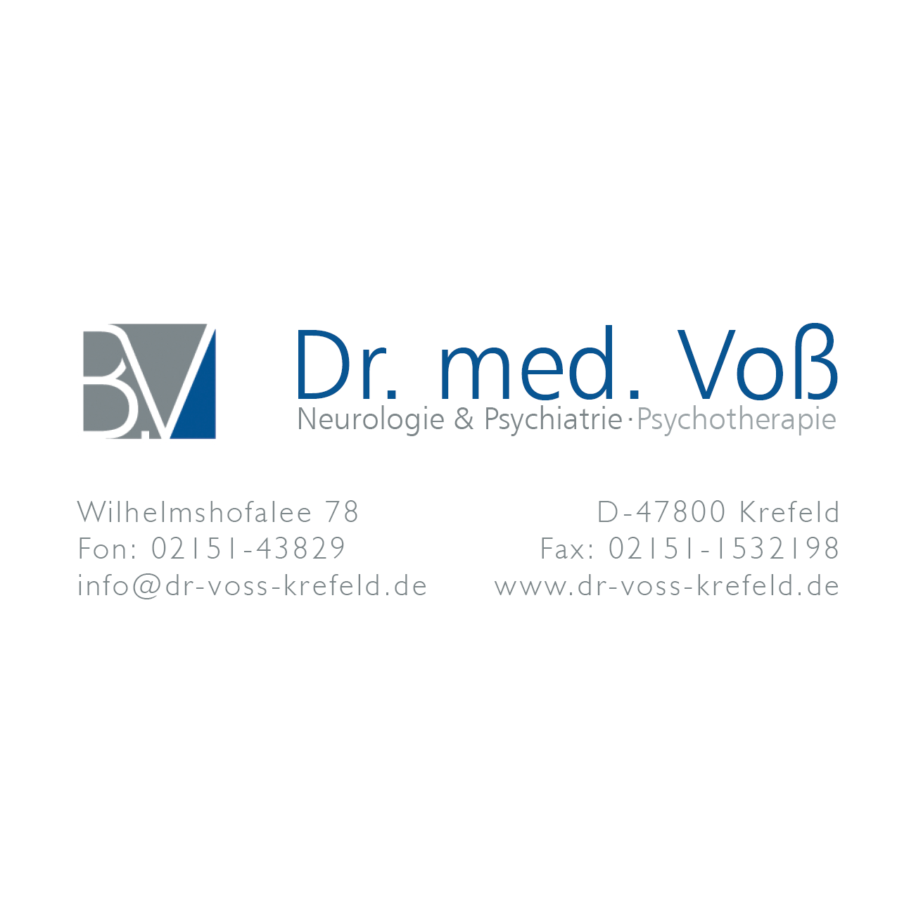 Dr. med. Burkhard Voß in Krefeld - Logo