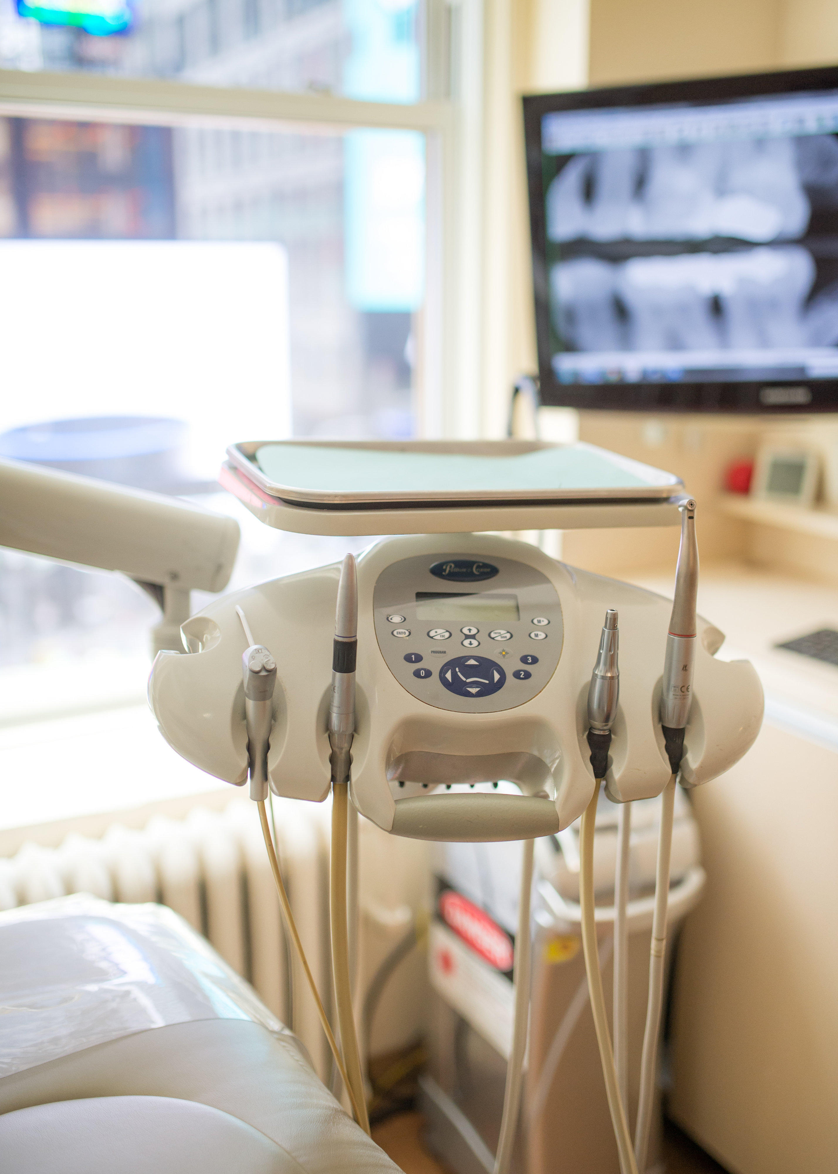 Midtown Dental Care overhead chair shot