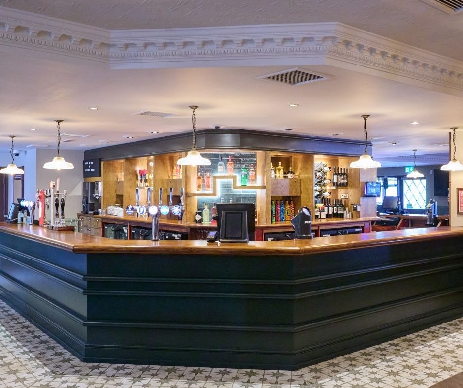 The Eight Towers pub bar area