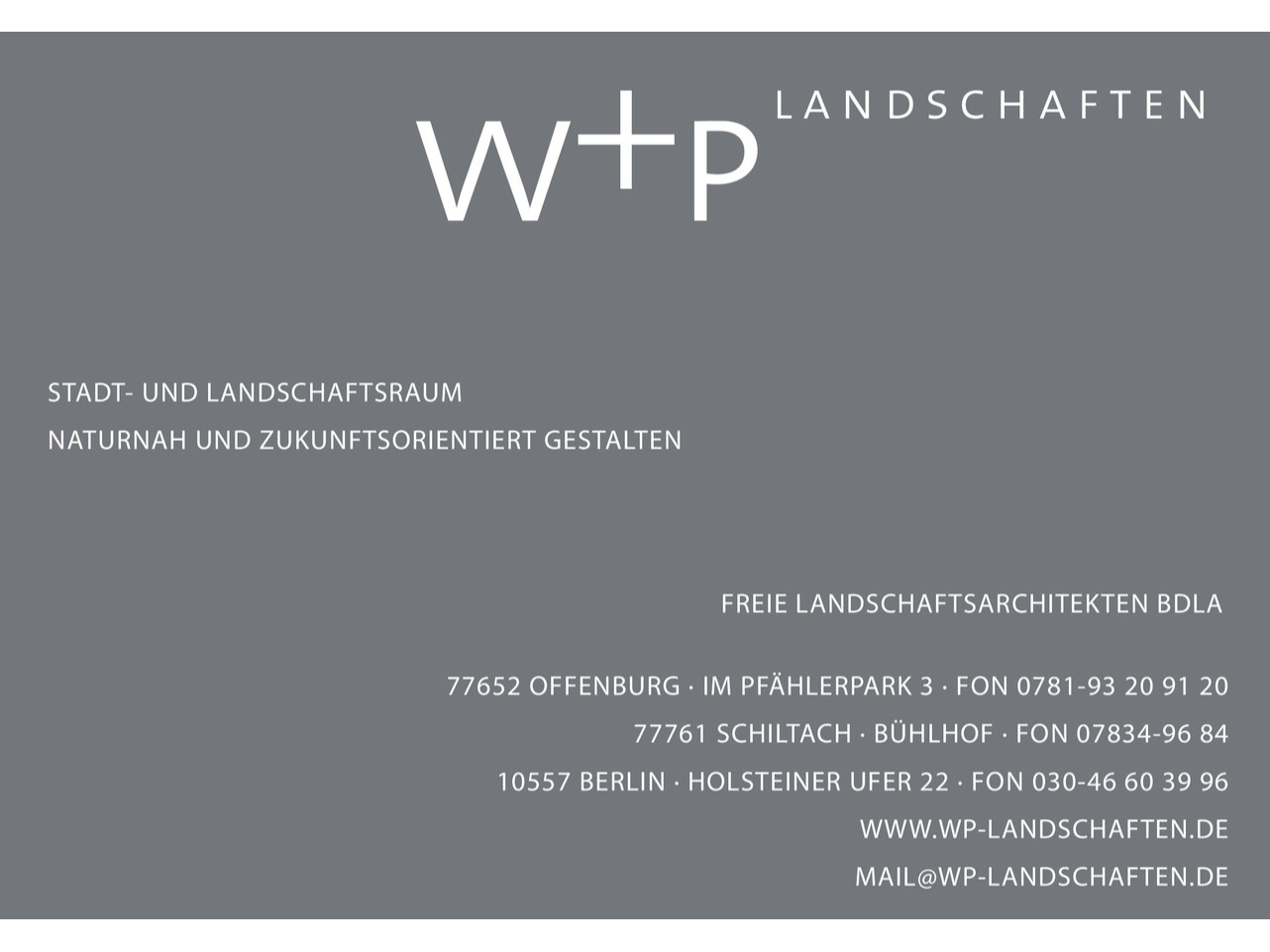 w+p Landschaften GmbH Landschaftsarchitekten, Bühlhof 1 in Schiltach