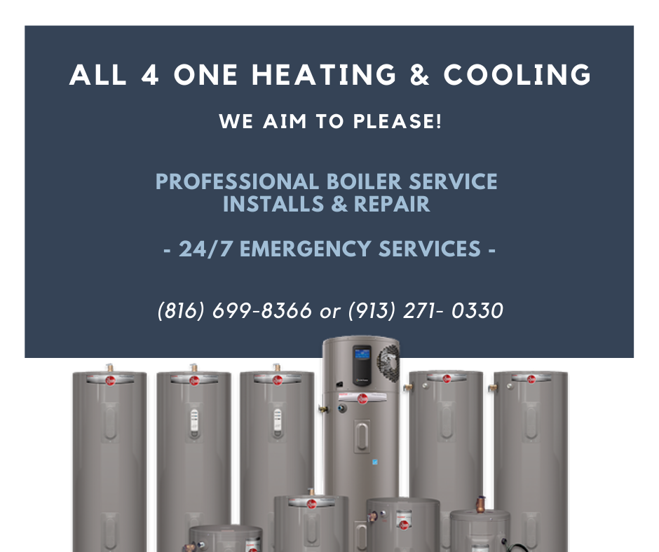 For 24/7 Emergency Service, Installation, Maintenance and Repair of your boiler or water heaters - Give Us A Call at (816) 699-8366 or (913) 271- 0330. We can assist you in your selection of a new boiler or install any boiler that you have already chosen.