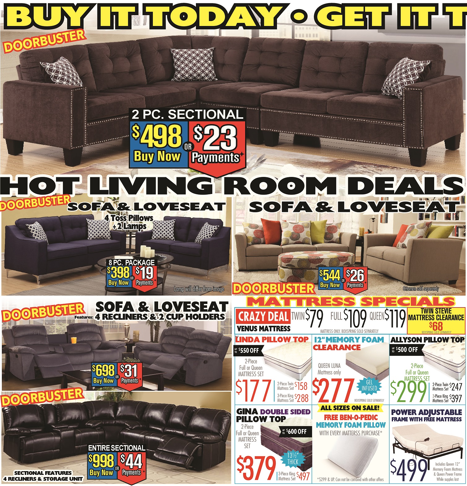 price buster furniture sale