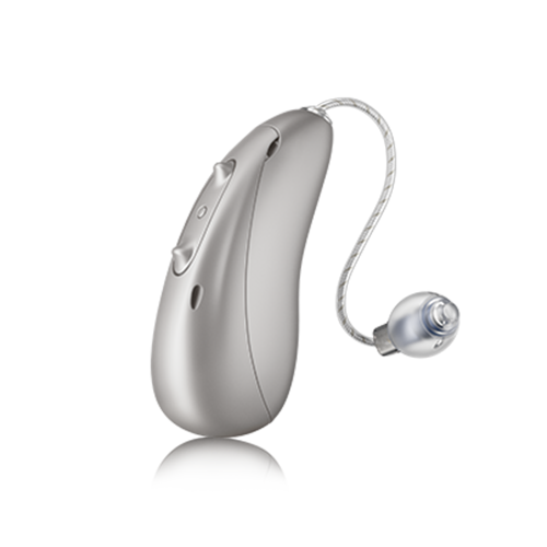 Image of Unitron's Moxi Smile hearing aids.