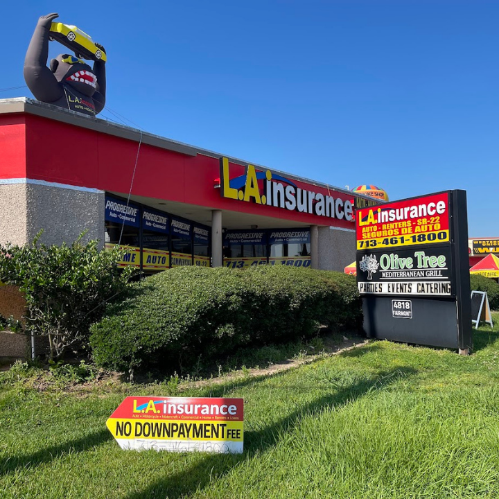 Exterior of the L.A. Insurance Agency located at 4018 Fairmont Pkwy in TX
