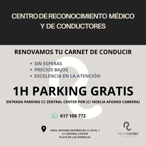 Centro de Reconocimiento de Conductores Recocenter Canarias