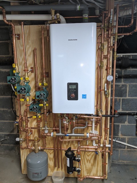 Navien NFC combi water heater and boiler.