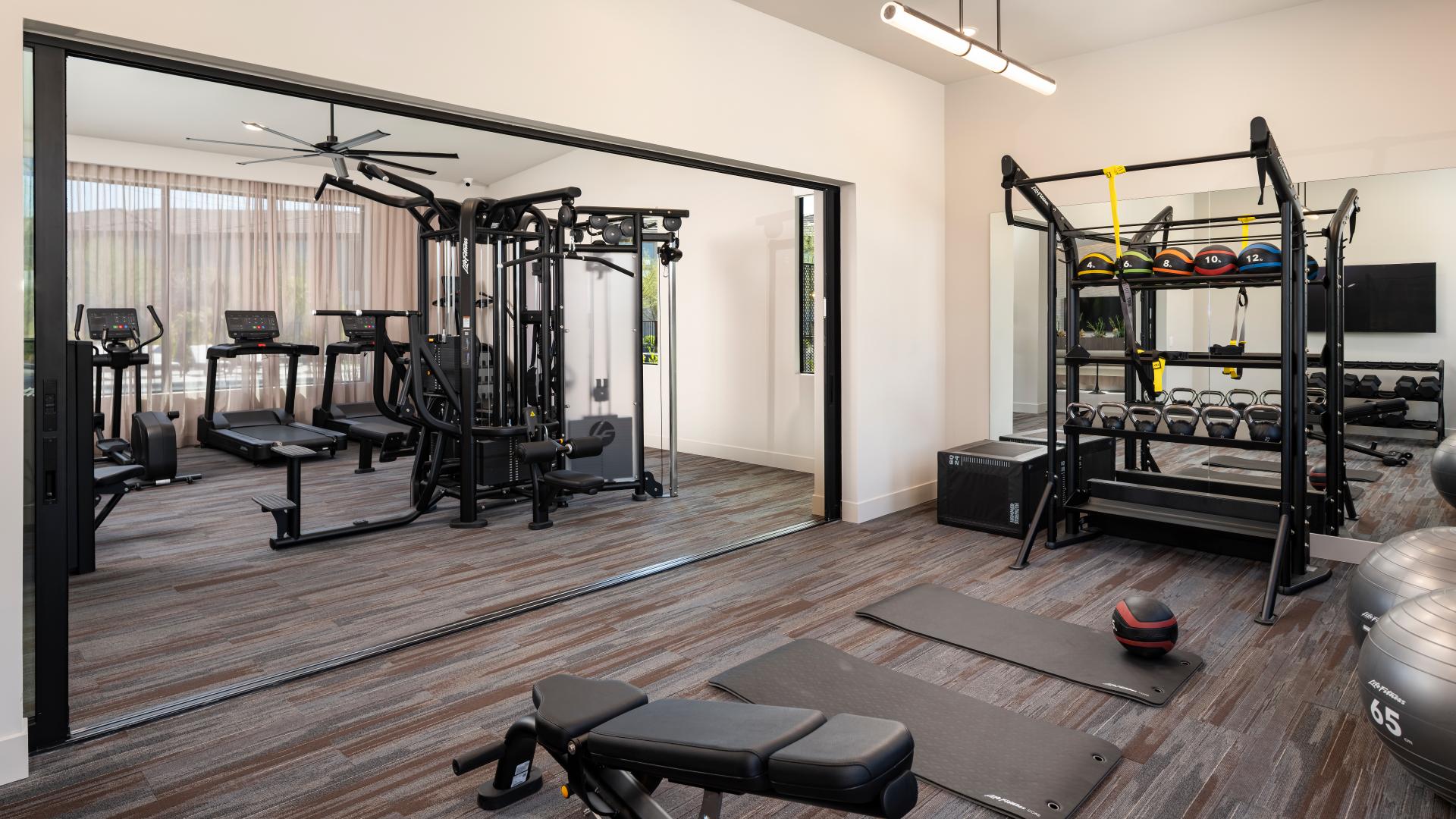 Clubhouse fitness center