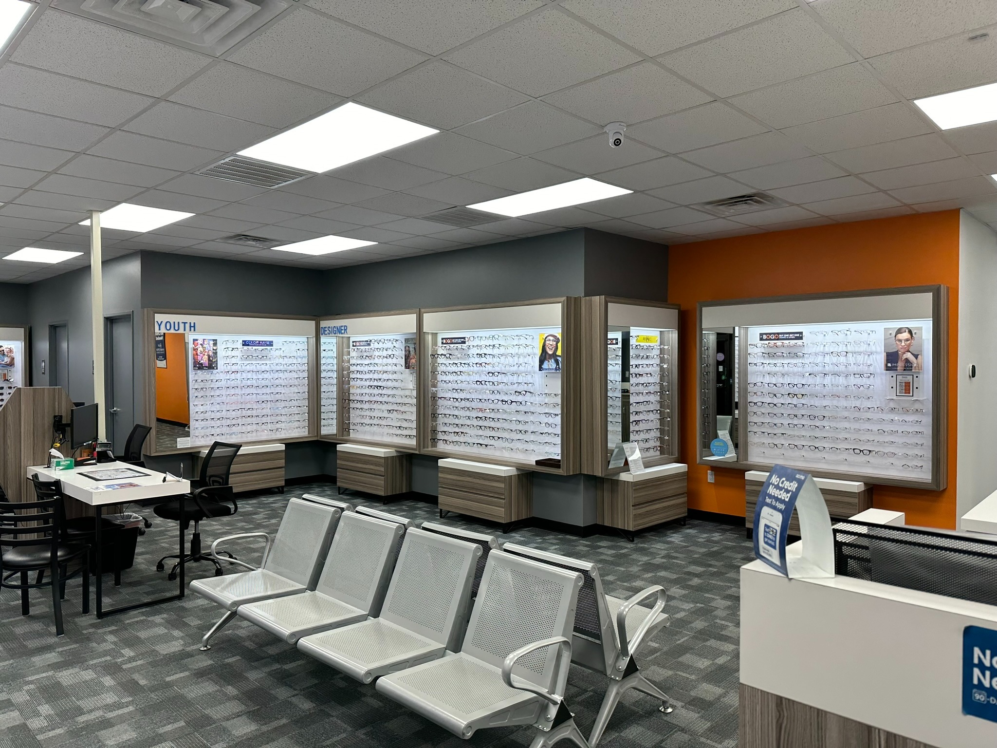 Store Waiting Area at Stanton Optical Store Carrollton TX 75006