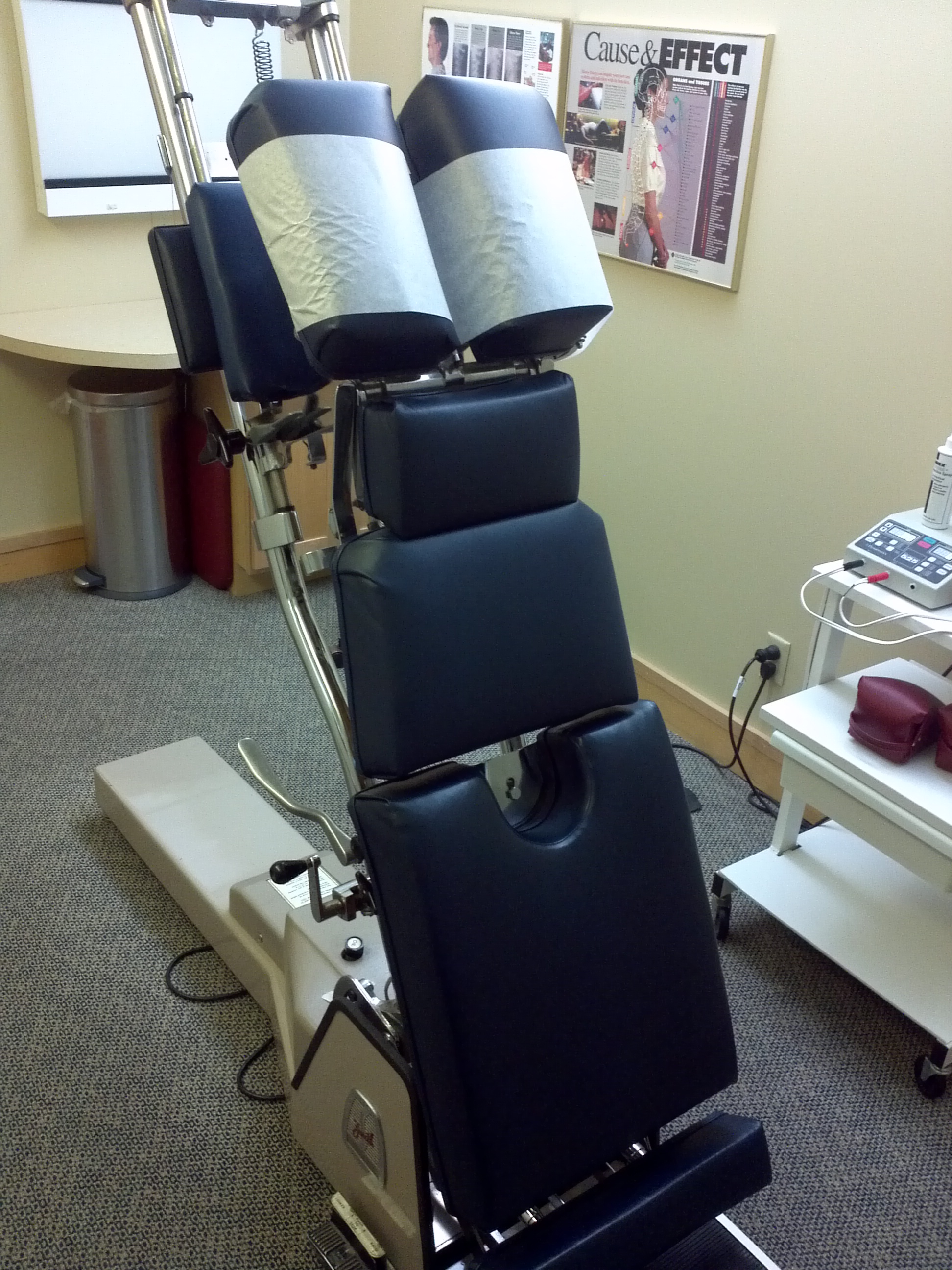 Chiropractic table Marty Chiropractic & Nutrition Excelsior (952)474-4121