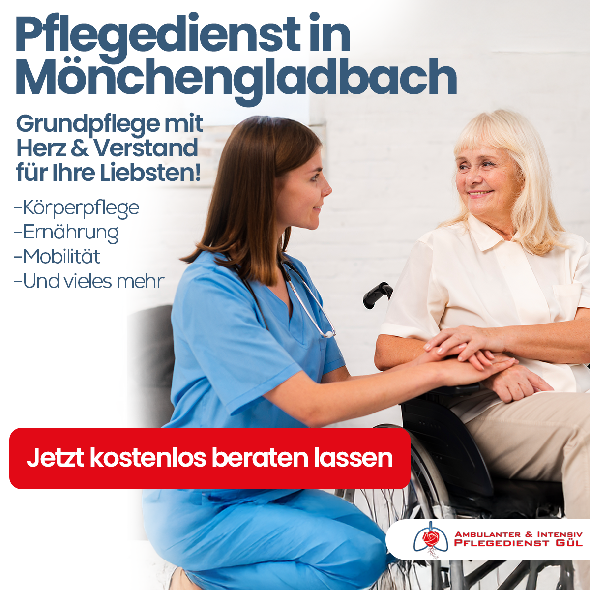 Gül Ambulanter & intensiv Pflegedienst Gmbh, Burgfreiheit 59 in Mönchengladbach