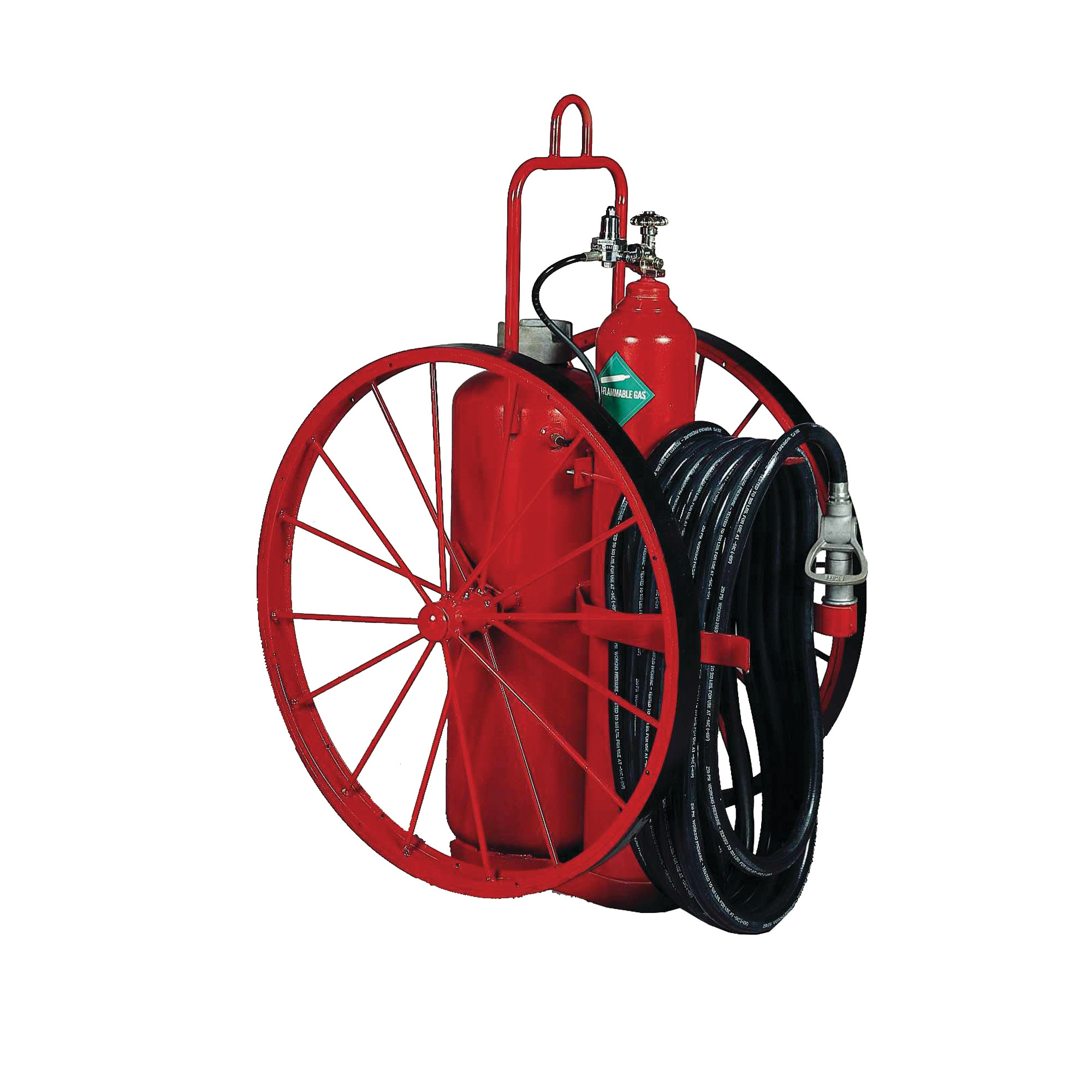 Wheeled Portable Dry Chemical Regulated Fire Extinguisher B125KL-1