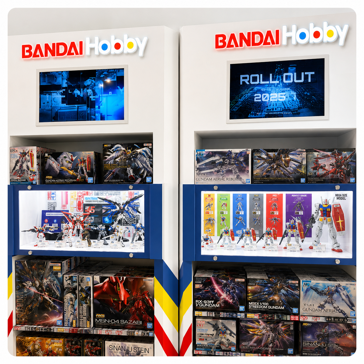 Irvine Spectrum Center hosts a Gundam Base Mobile Pop-Up through March 16. Gundam kits and merchandi 