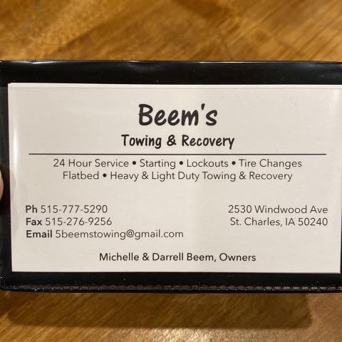Images Beem's Towing & Recovery