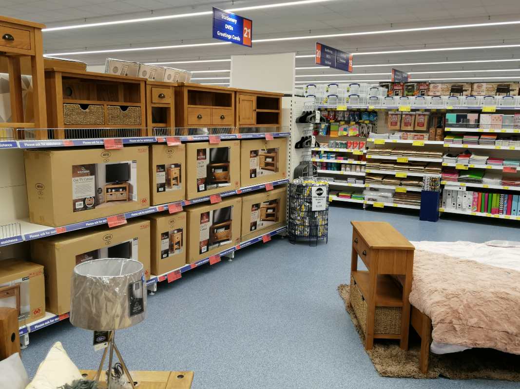 B&M's brand newly refurbished store in Blackpool (Vicarage Lane) stocks a fine range of quality furniture, in a selection of materials, styles and colours!
