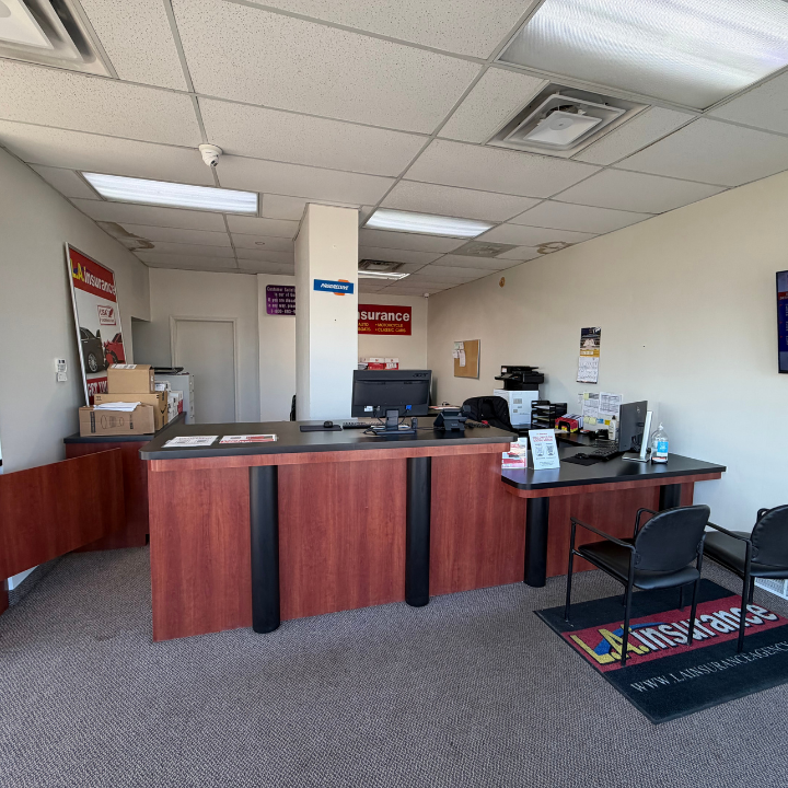 Interior of the L.A. Insurance Agency located at 32917 Ford Rd. in MI