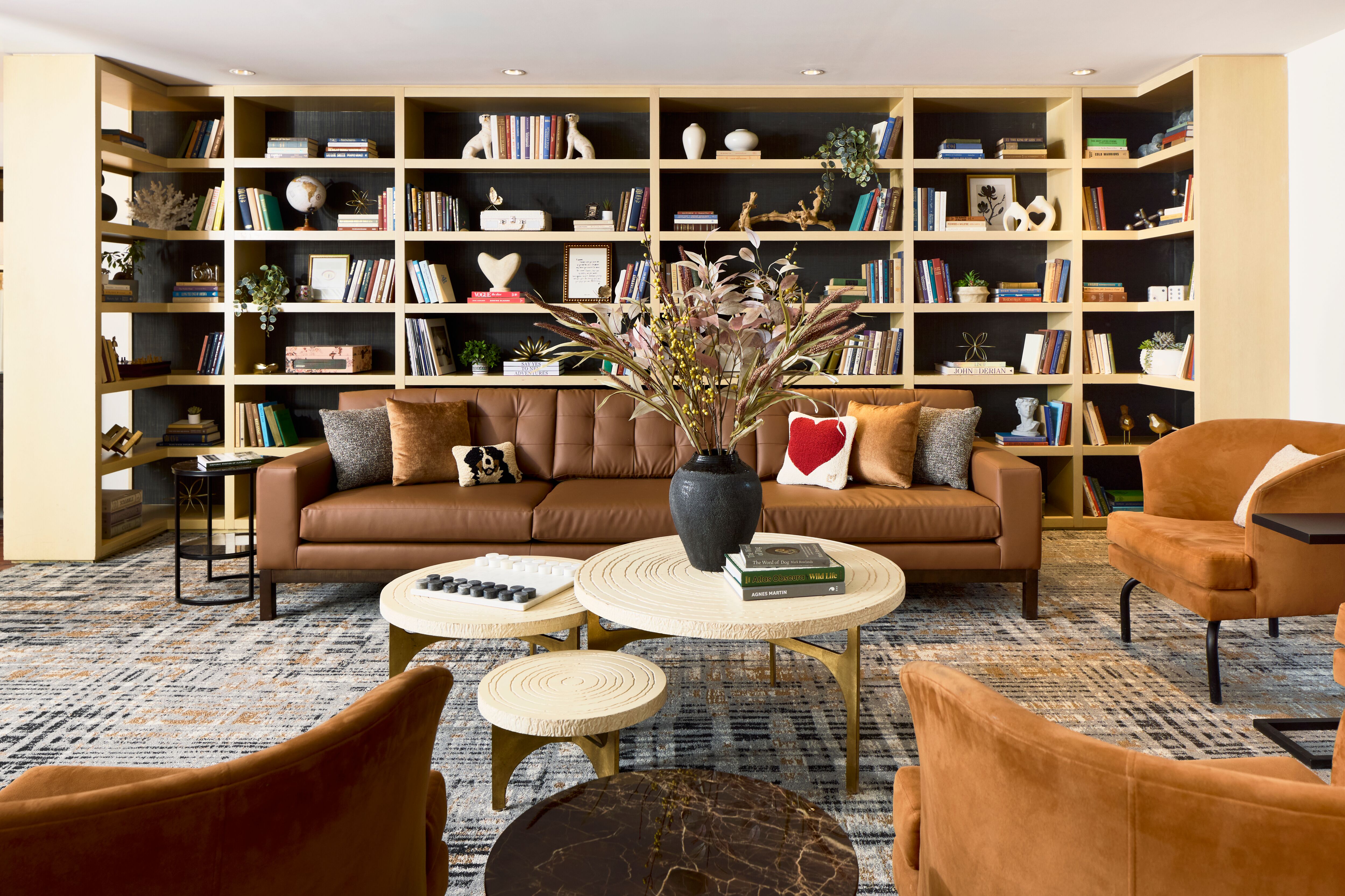 Archer Hotel Old Town Alexandria Living Room Straight