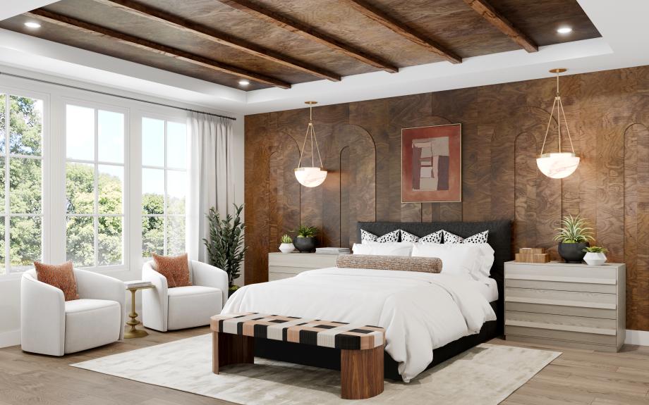 Spacious primary bedroom suites