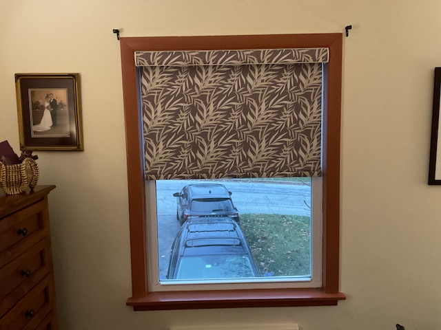 Say goodbye to sleepless nights and hello to sweet dreams with these patterned Blackout Roller Shades from Budget Blinds of Ossining, New York! Not only will they give you the light control you need, but they'll also add some flair to your home.