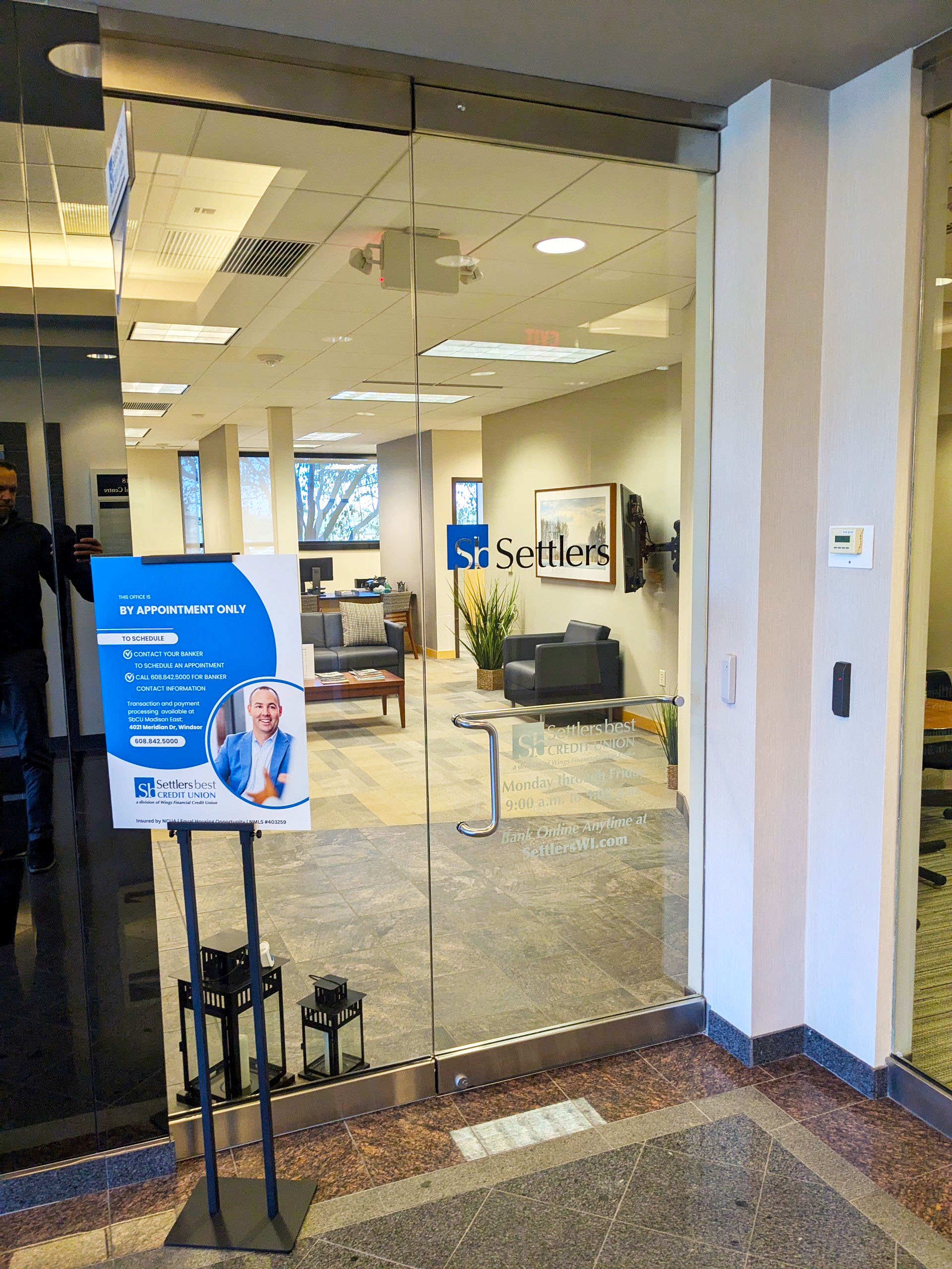 Wings Credit Union Madison Branch Entrance