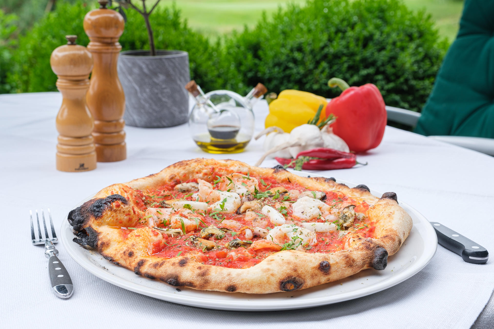Pizza im Restaurant Seehaus – La Cucina Inizio.