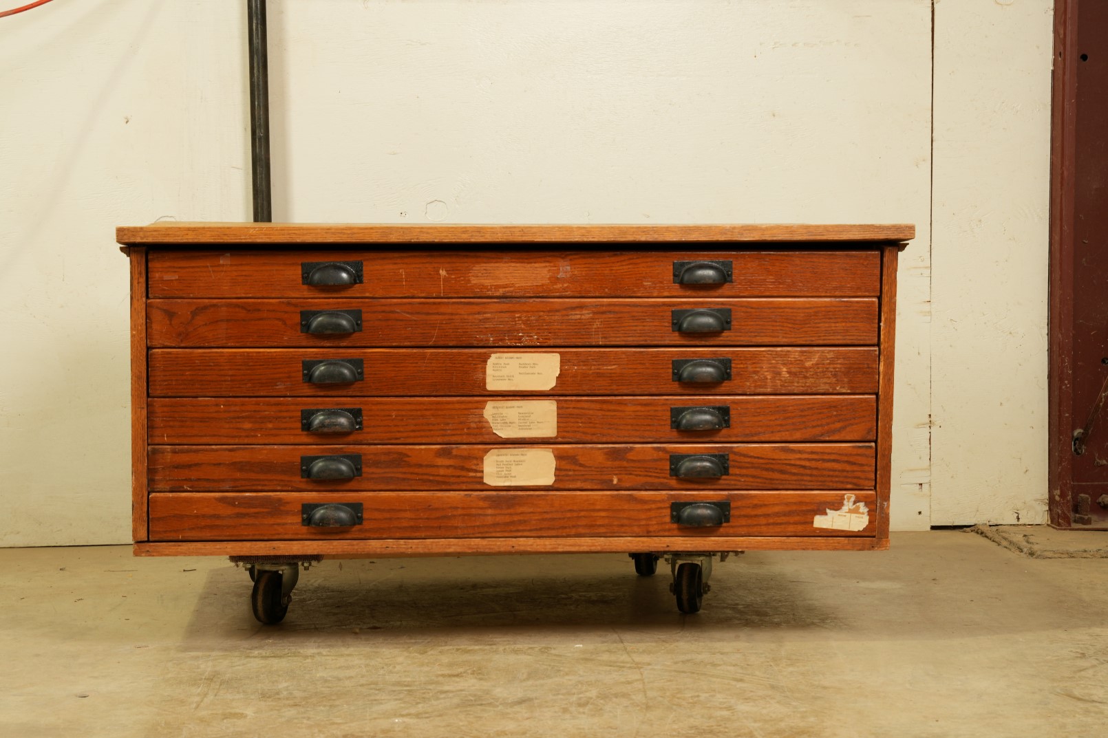 Oak File Cabinet - before