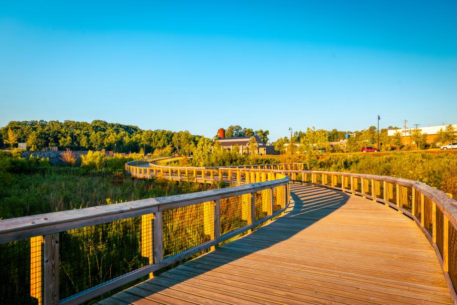 Take a stroll on the walking paths at Cumming City Center