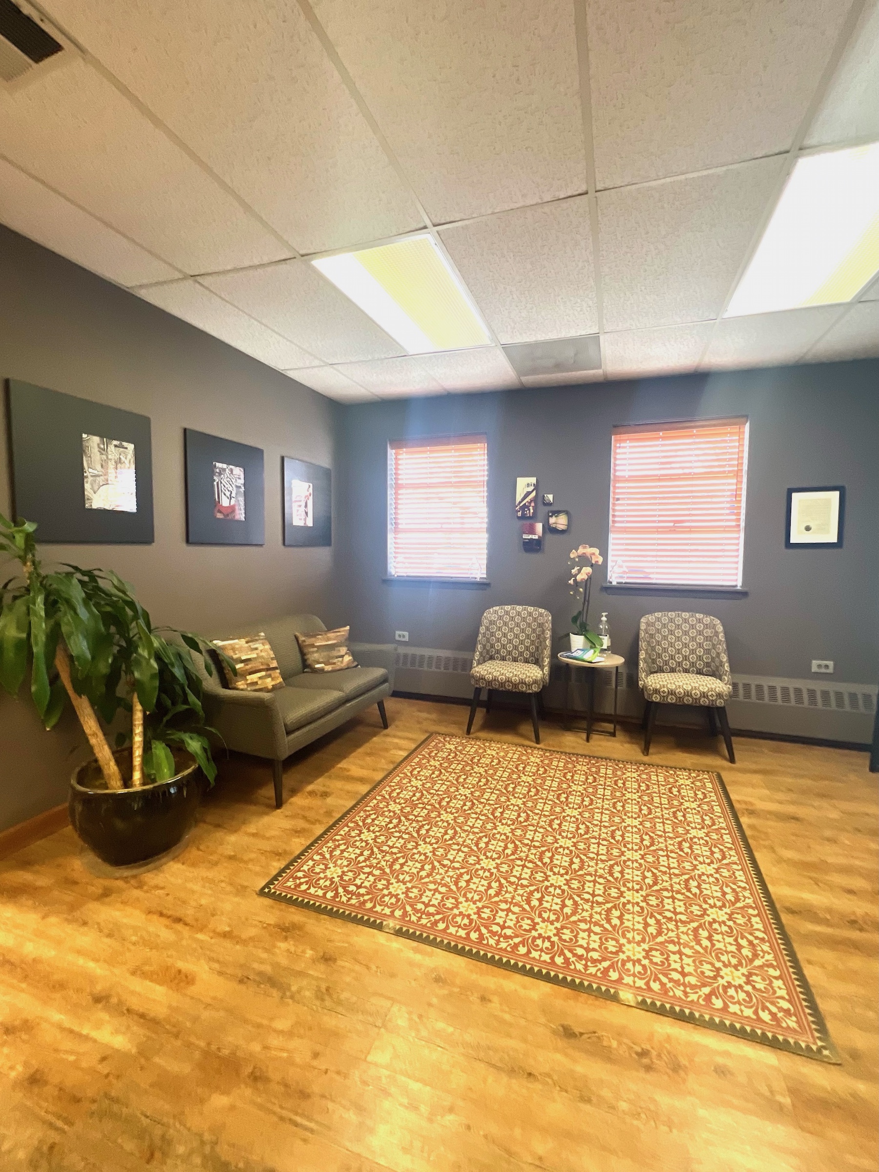 The Audiology Associates of Deerfield office interior and waiting room