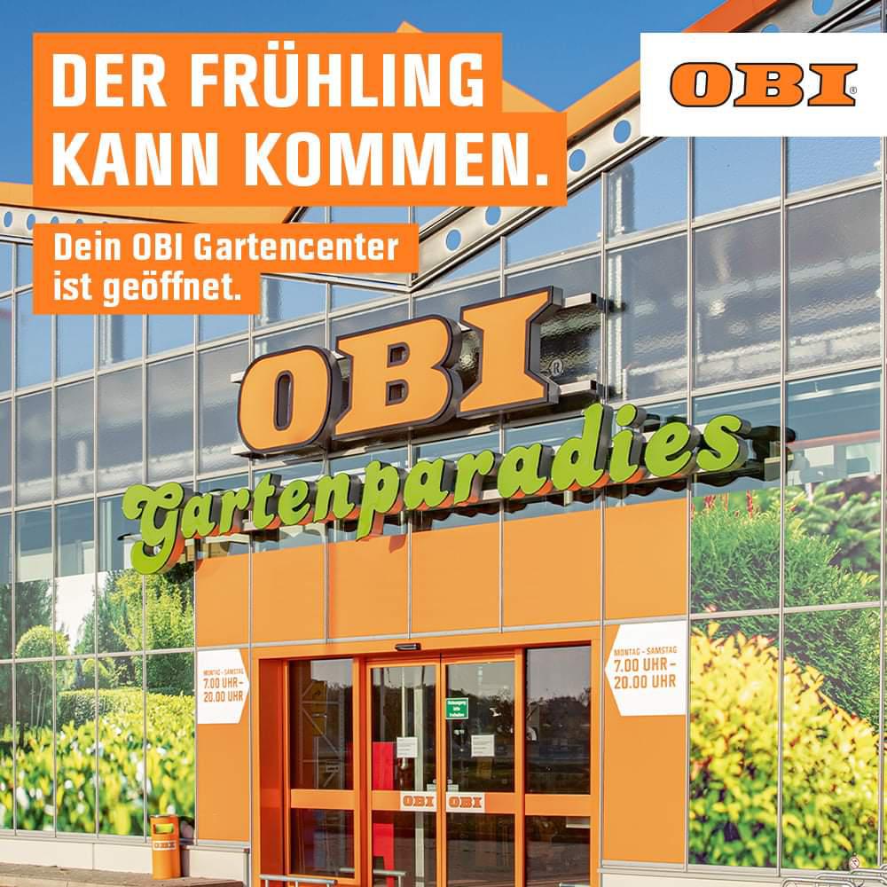 Öffnungszeiten OBI Gartencenter Velbert Metallstr. 15
