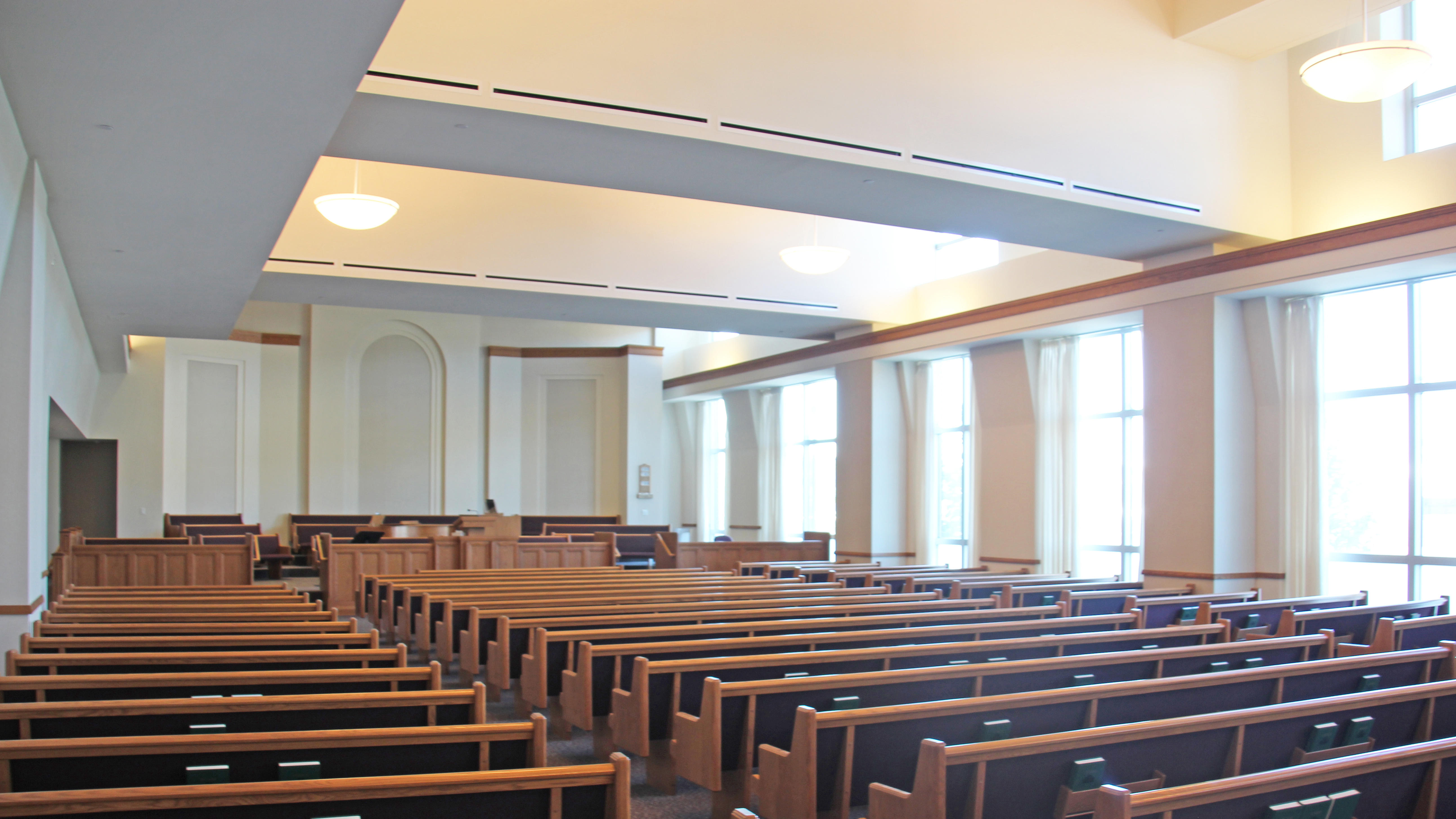 This is the chapel where the main meeting is held including the entire congregation. Friends are welcome to attend.