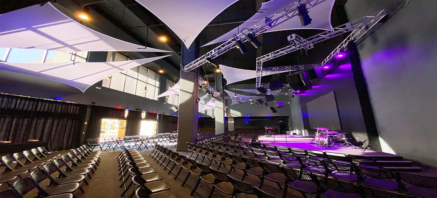 This contemporary event venue was meticulously cleaned by Dallas Janitorial Services, featuring pristine surfaces and perfect acoustical elements. Our cleaning services ensure special event spaces present flawlessly for every occasion.