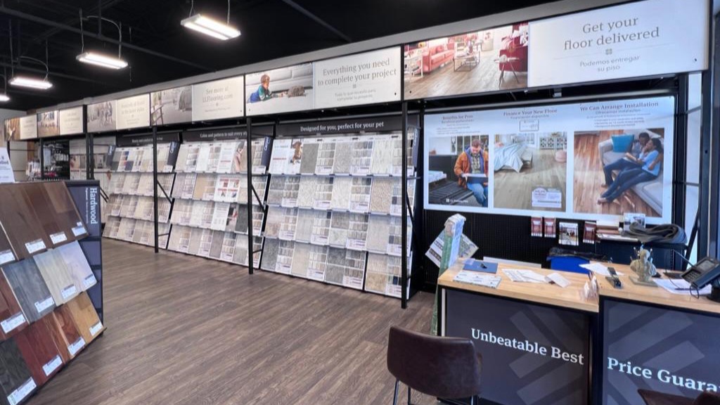 Interior of LL Flooring  1418 - Morrisville | Side View of Carpet